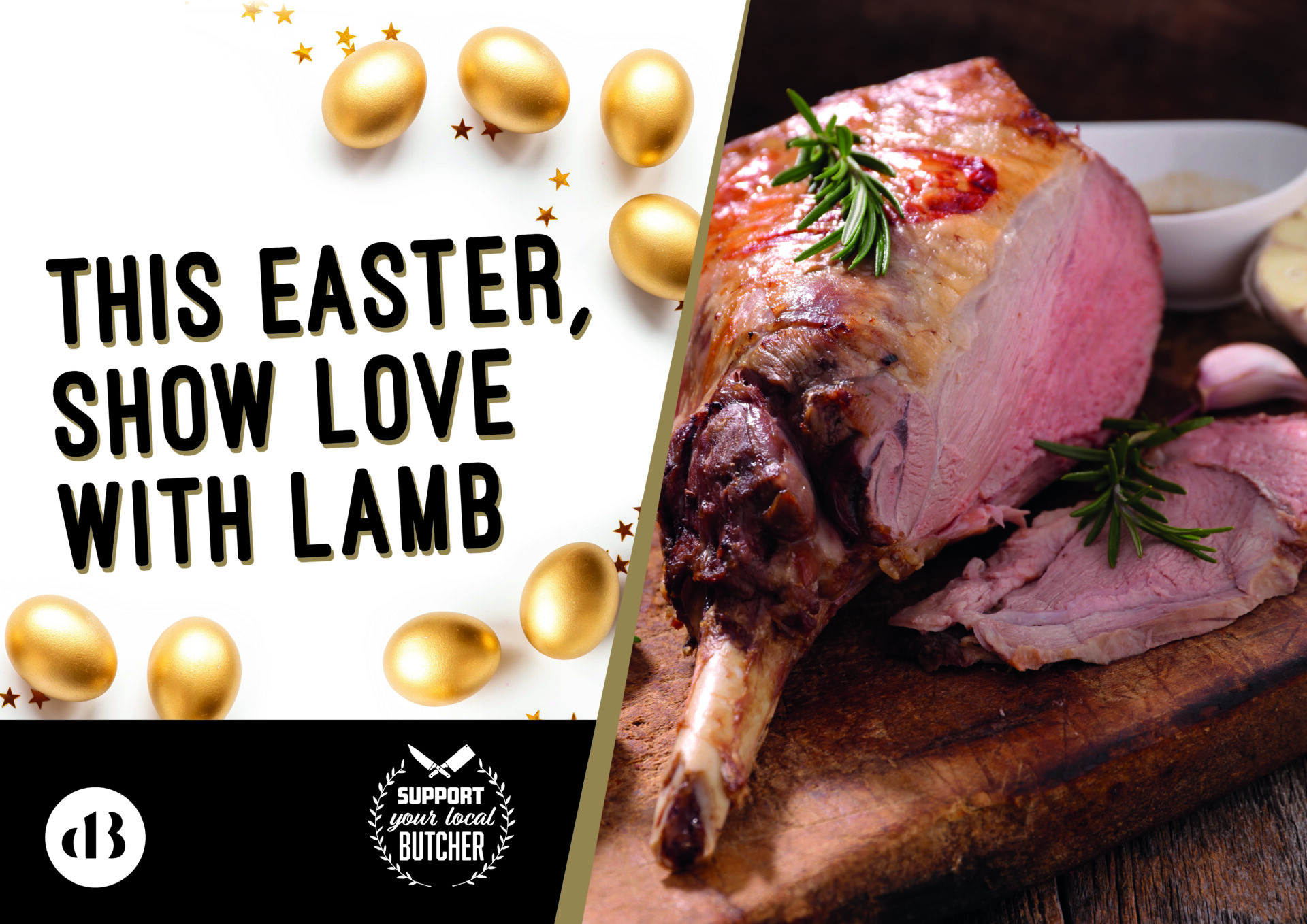 DB Foods Easter Poster – A2 landscape Unbranded